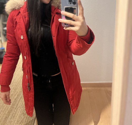 Woolrich parka piumino rosso